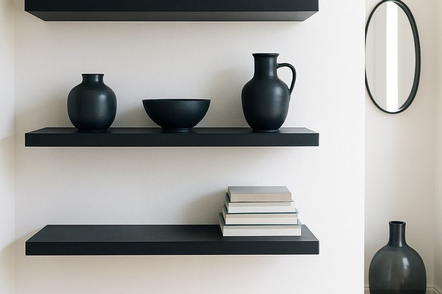 How to Style Open Shelves So They Look Tidy, Not Cluttered